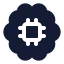 Aibrain icon with solid standard style