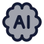 Aibrain icon with duotone standard style