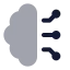 Aibrain icon with bulk rounded style
