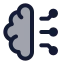Aibrain icon with duotone standard style