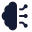 Aibrain icon with solid rounded style