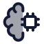 Aibrain icon with duotone standard style