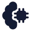 Aibrain icon with solid rounded style