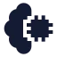 Aibrain icon with solid sharp style