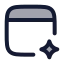 Aibrowser icon with duotone rounded style