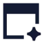 Aibrowser icon with solid sharp style