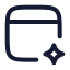 Aibrowser icon with stroke rounded style