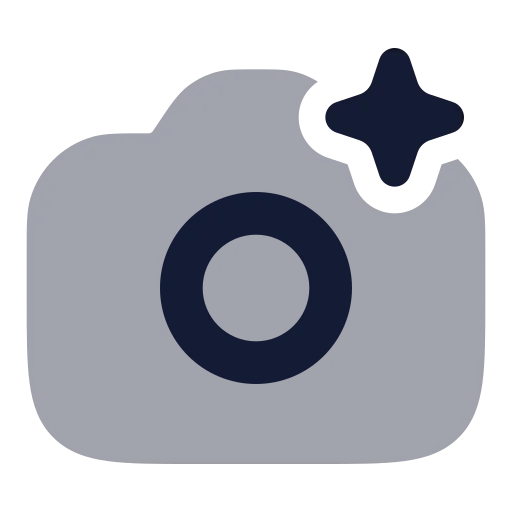 Ai Camera Icon in Bulk Rounded style