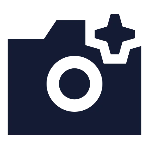 Ai Camera Icon in Solid Sharp style