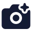 Aicamera icon with solid standard style