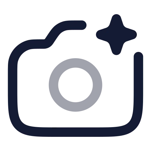 Ai Camera Icon in Twotone Rounded style