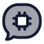 Aichat icon with duotone standard style