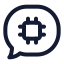 Aichat icon with stroke standard style
