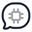 Aichat icon with twotone rounded style