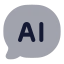Aichat icon with bulk rounded style