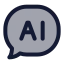 Aichat icon with duotone standard style
