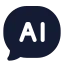 Aichat icon with solid standard style