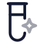 Aichemistry icon with twotone rounded style