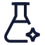 Aichemistry icon with stroke sharp style