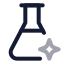 Aichemistry icon with twotone rounded style