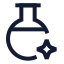 Aichemistry icon with stroke sharp style