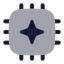 Aichip icon with bulk rounded style