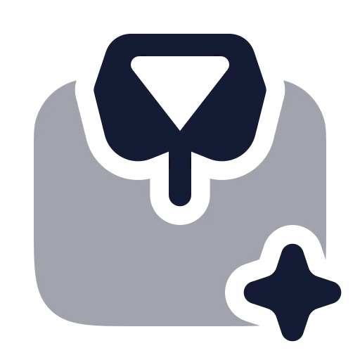 Ai Clothes Icon in Bulk Rounded style