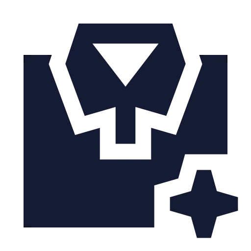 Ai Clothes Icon in Solid Sharp style