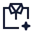 Aiclothes icon with stroke sharp style