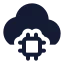 Aicloud icon with solid standard style