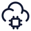 Aicloud icon with stroke standard style
