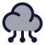 Aicloud icon with duotone rounded style