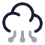 Aicloud icon with twotone rounded style