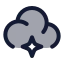 Aicloud icon with duotone rounded style