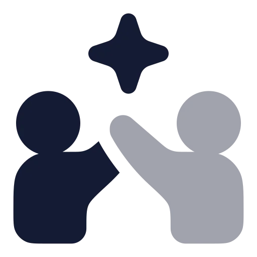 Ai Co Editing Icon in Bulk Rounded style
