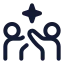 Aicoediting icon with stroke standard style