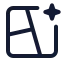 Aicollagetemplate icon with stroke standard style