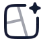 Aicollagetemplate icon with twotone rounded style