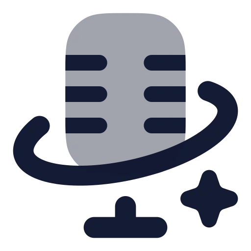 Ai Concert Icon in Bulk Rounded style