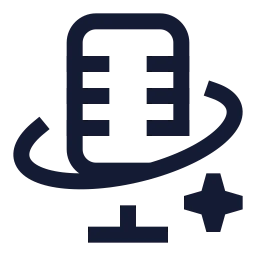 Ai Concert Icon in Stroke Sharp style
