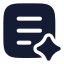 Aicontentgenerator icon with solid rounded style
