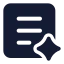 Aicontentgenerator icon with solid standard style