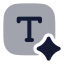 Aicontentgenerator icon with bulk rounded style