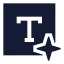 Aicontentgenerator icon with solid sharp style