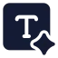 Aicontentgenerator icon with solid standard style