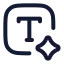 Aicontentgenerator icon with stroke rounded style