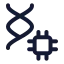 Aidna icon with stroke rounded style