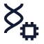 Aidna icon with stroke sharp style