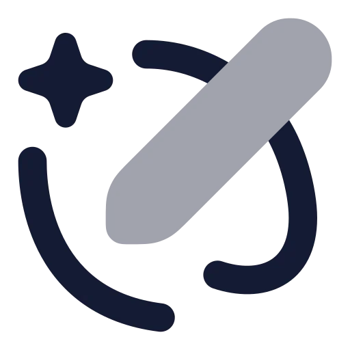 Ai Drawing Icon in Bulk Rounded style