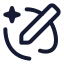 Aidrawing icon with stroke standard style